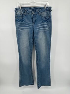 Blue Asphalt VTG Y2K Grunge Western McBing Classic Blue Lowrise Jeans Sz11